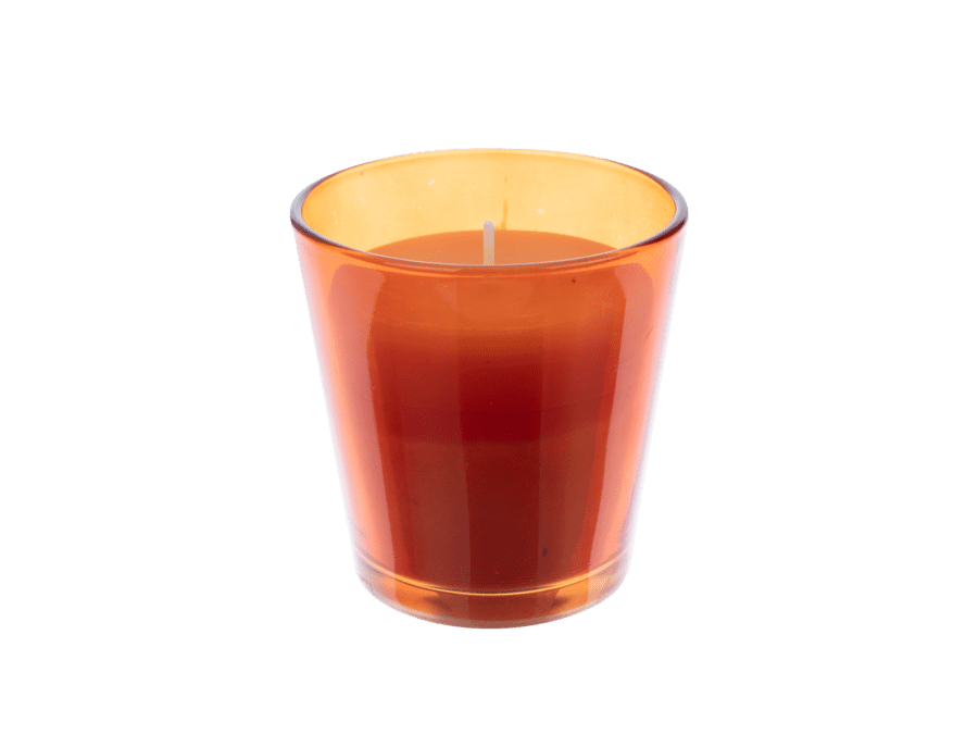 Citronella kaars in glas – oranje - Wibra