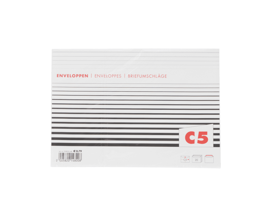 Enveloppen C5 - 20 stuks - Wibra