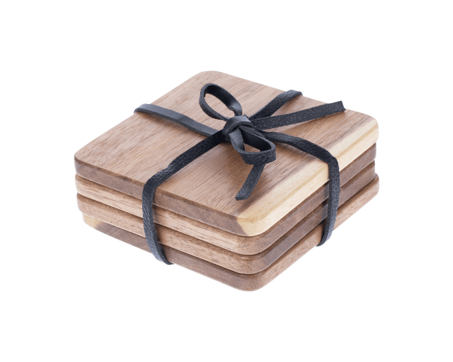 Onderzetters acacia hout – Variatie 2 - Wibra