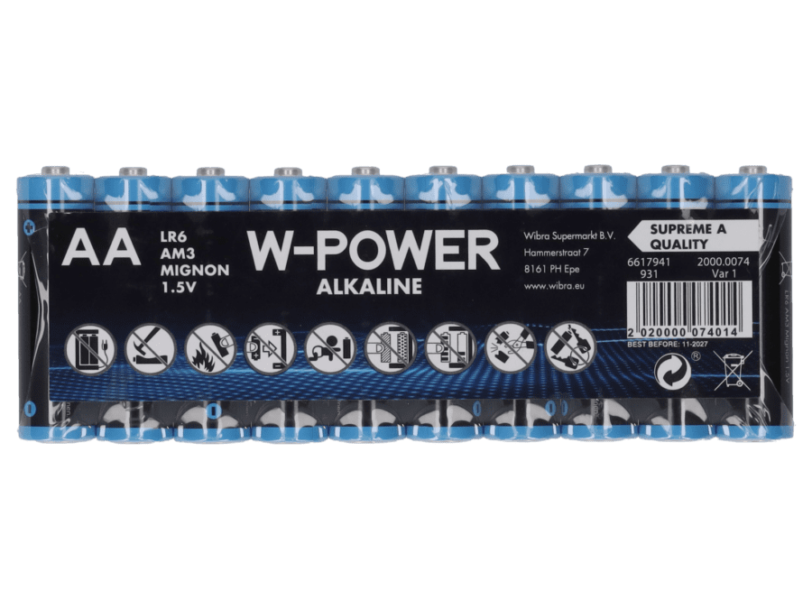 Batterijen AA penlite - 10 stuks - Wibra