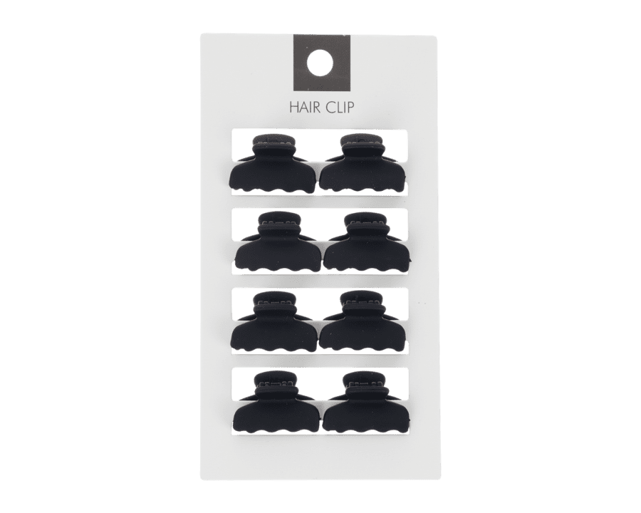 Haarknipjes – 8 stuks – black1 - Wibra