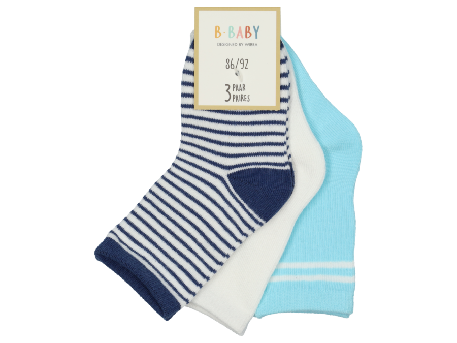 Baby sokken – 3 paar – 50/56 - Wibra