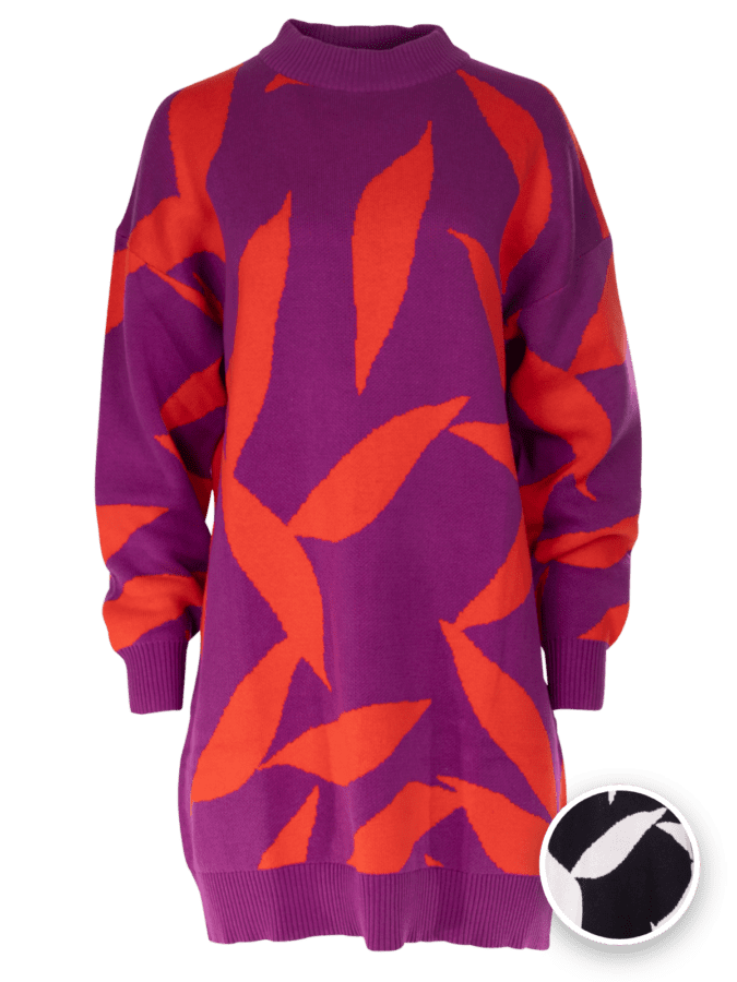 Gebreide jurk jacquard - Wibra