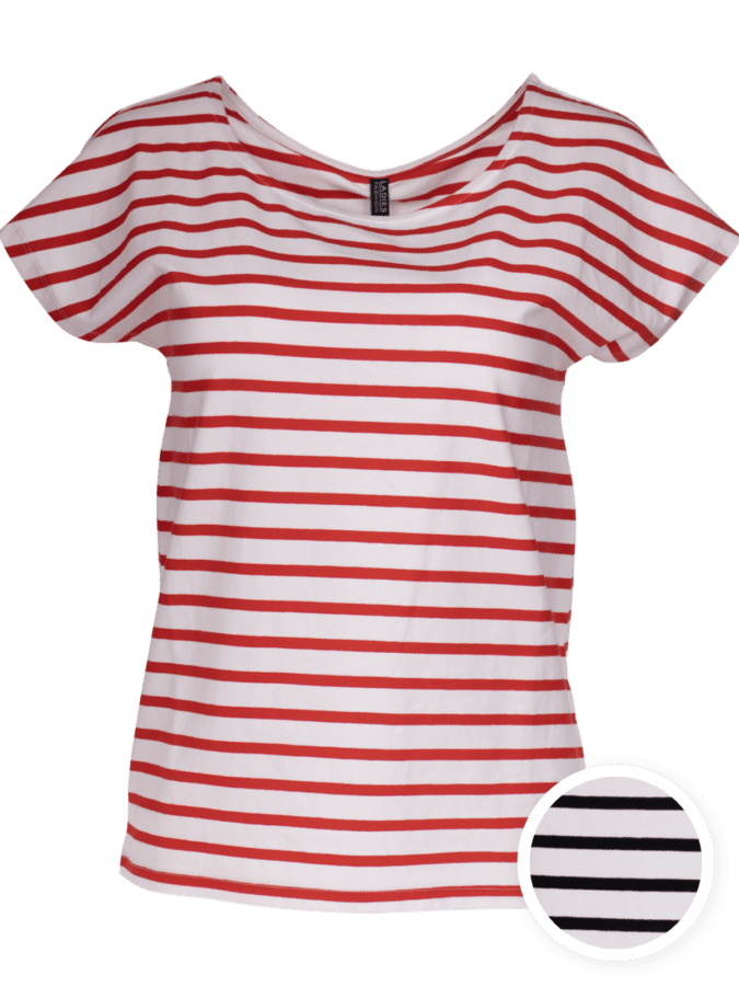 T-shirt met streep - Wibra