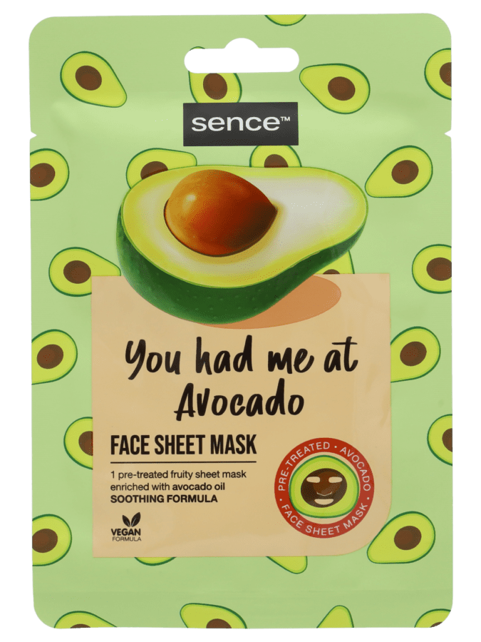 Sence gezichtsmasker avocado - Wibra