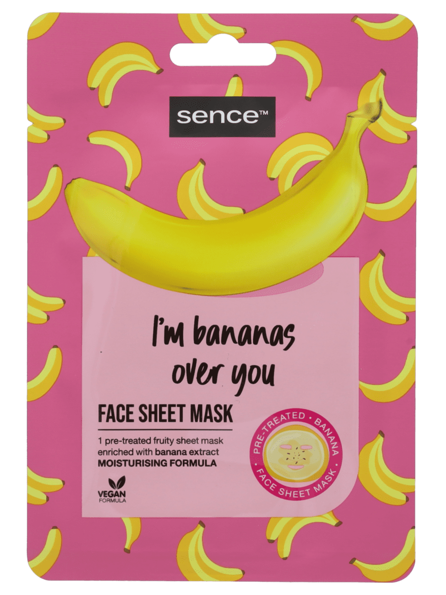 Sence gezichtsmasker banaan - Wibra