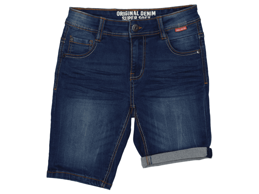 Jog jeans shorts – Donker blauw – 134 - Wibra