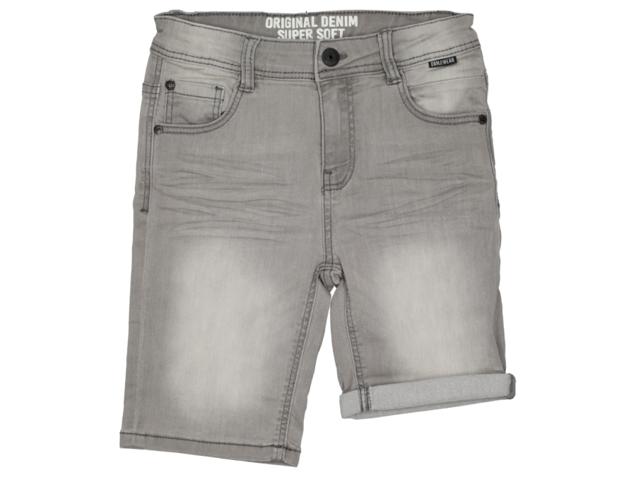 Jog jeans shorts – Grijs – 104 - Wibra