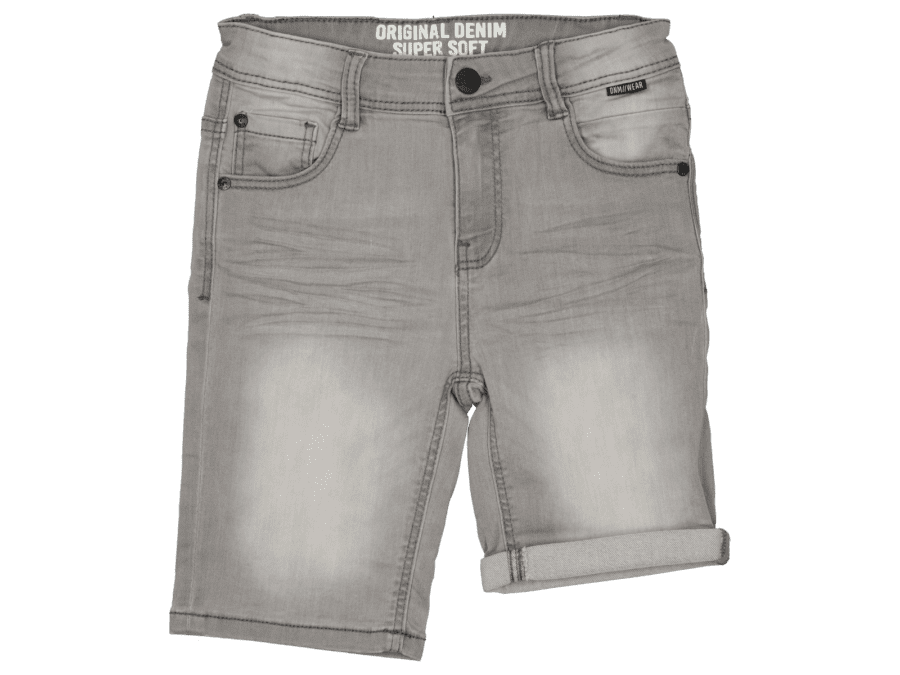 Jog jeans shorts – Grijs – 134 - Wibra