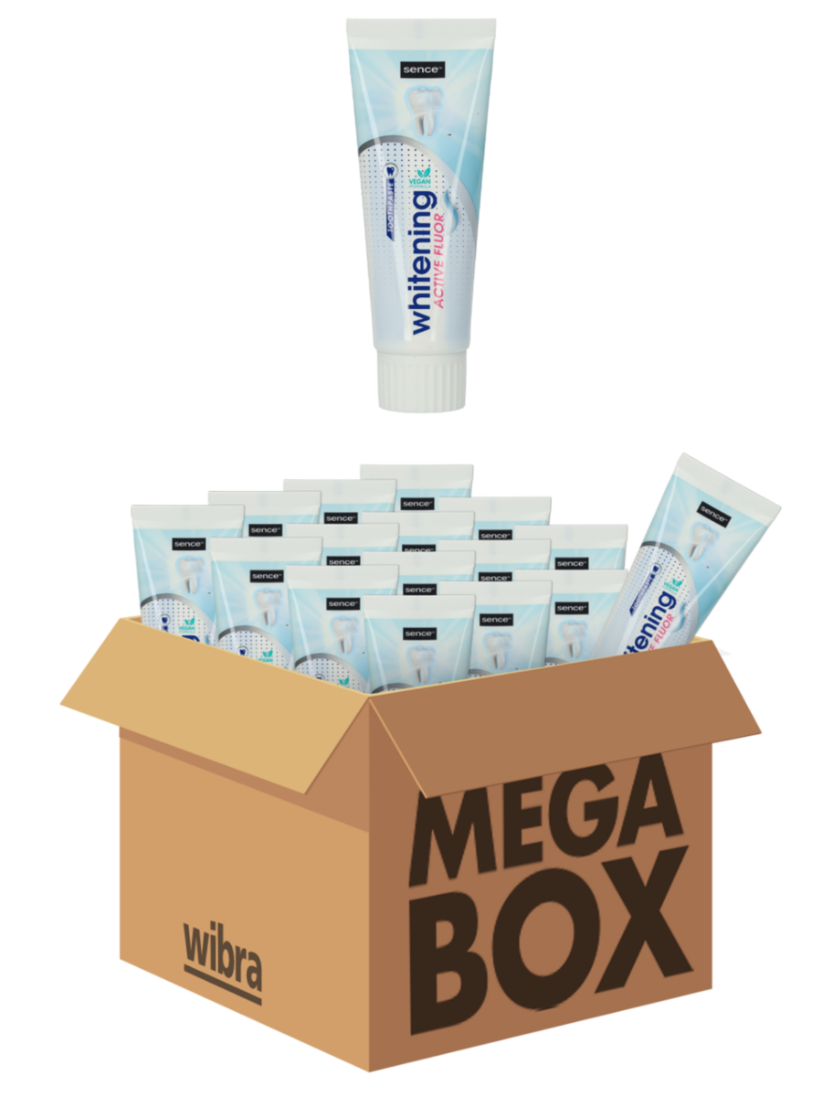 Sence Whitening tandpasta megabox 24 tubes - Wibra