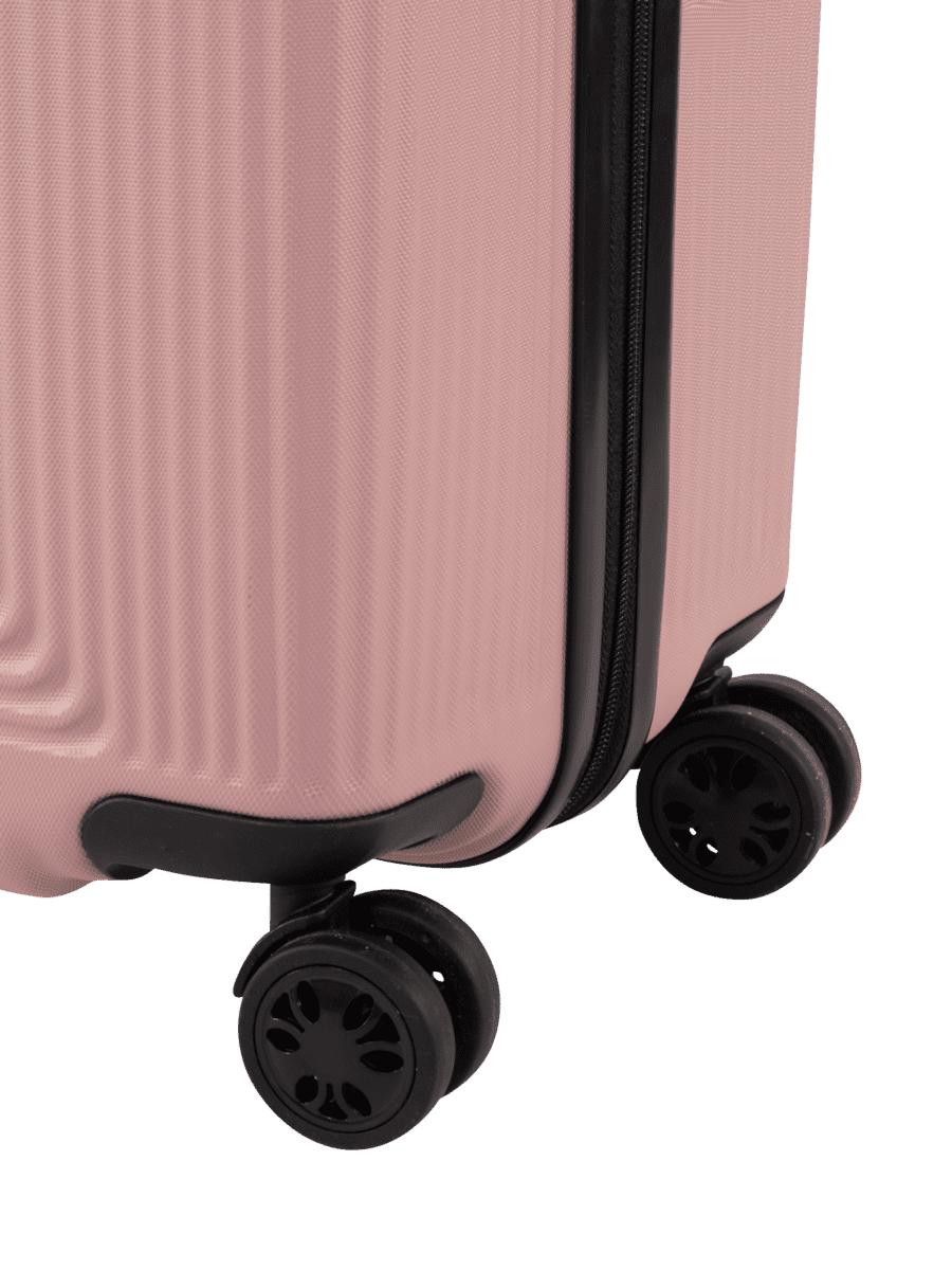 Kofferset 3-delig + nekkussen roze - Wibra