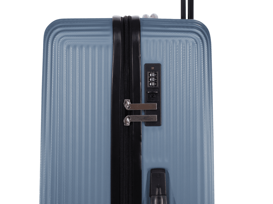 Kofferset 3-delig + nekkussen blauw - Wibra