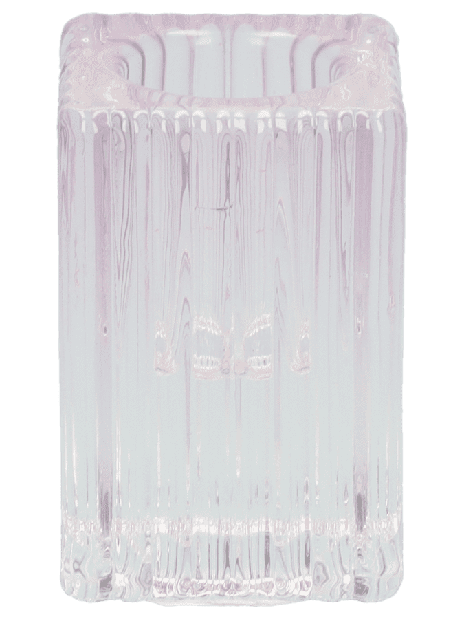 Dinerkaarshouder staaf van glas – paars - Wibra