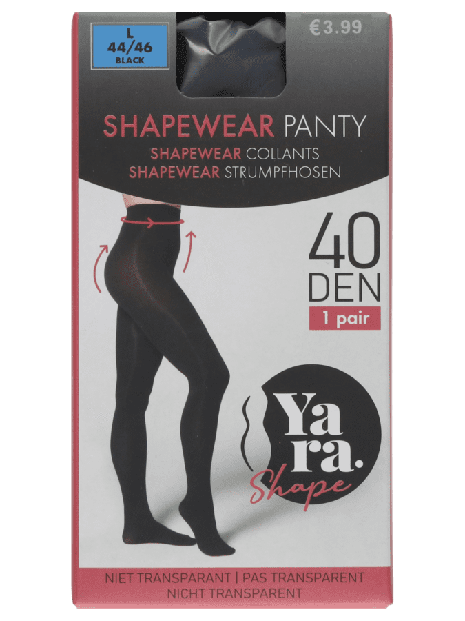 Panty corrigerend 1 paar 40D – 44/46 - Wibra