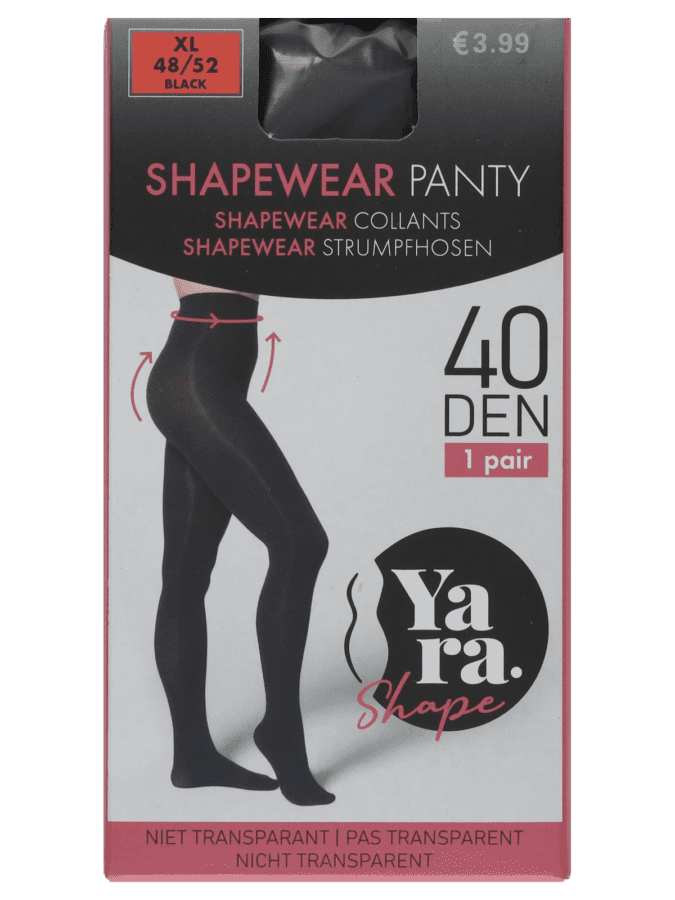 Panty corrigerend 1 paar 40D – 48/52 - Wibra