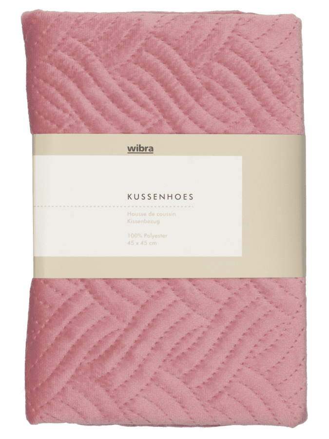 Kussenhoes roze - Wibra