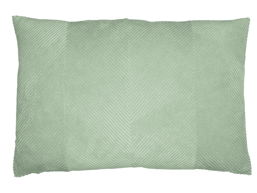Sierkussen corduroy groen - Wibra
