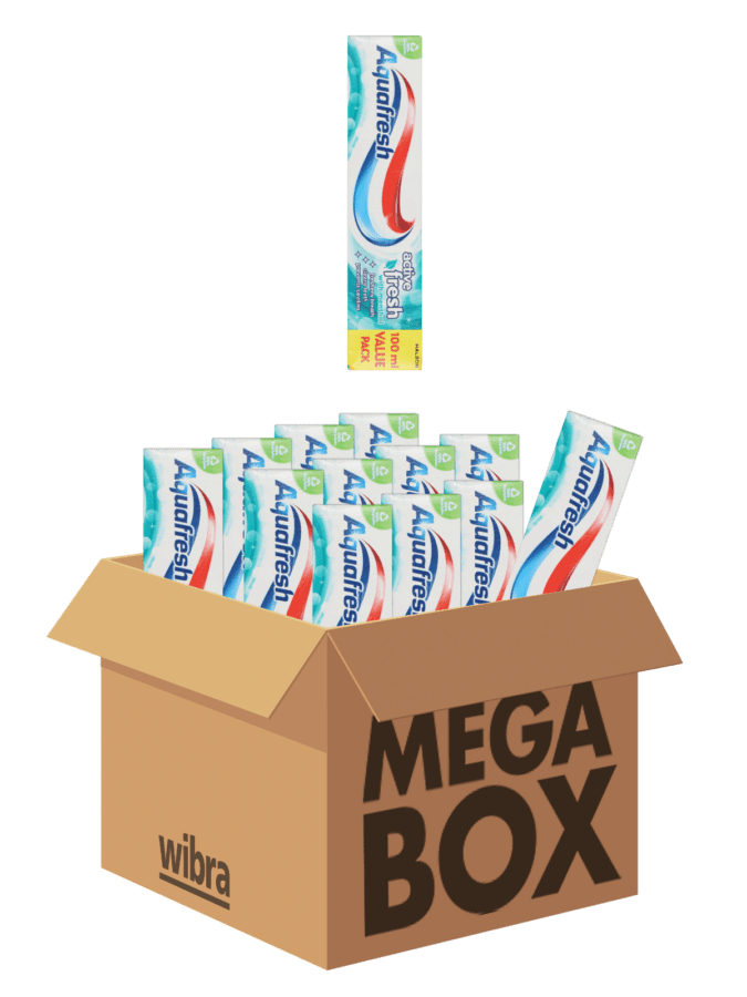 Aquafresh Active Fresh tandpasta megabox 12 tubes - Wibra
