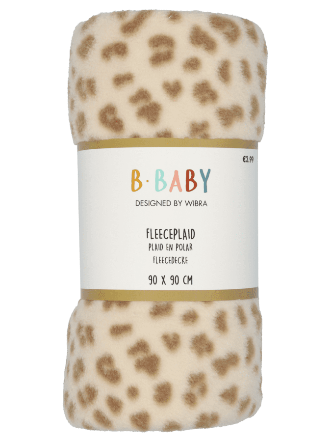 BBY fleeceplaid AOP – bruin - Wibra