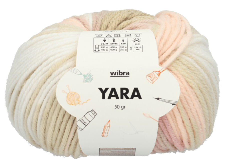 Yara breigaren - roze - Wibra