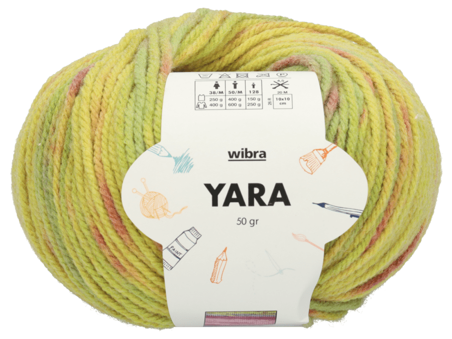 Yara breigaren - groen / paars - Wibra