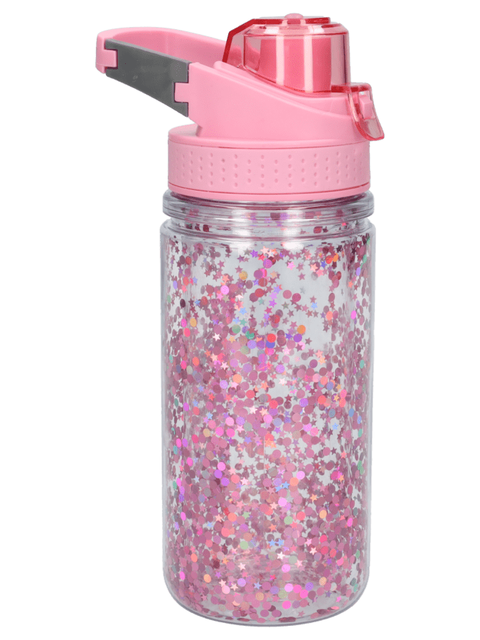 Bidon confetti – roze - Wibra