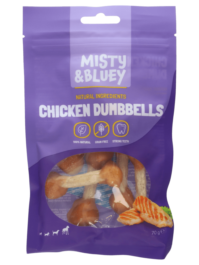 Misty & Bluey hondensnack kip 70 gram - Wibra