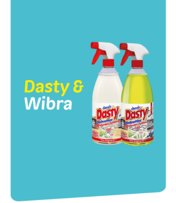 Twee flessen Dasty ontvetter met spuitkop.